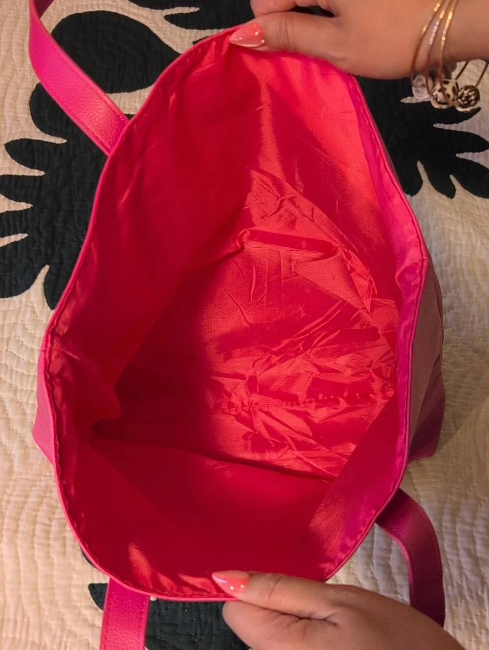 Juicy Couture Hot Pink Studded Pvc Tote
